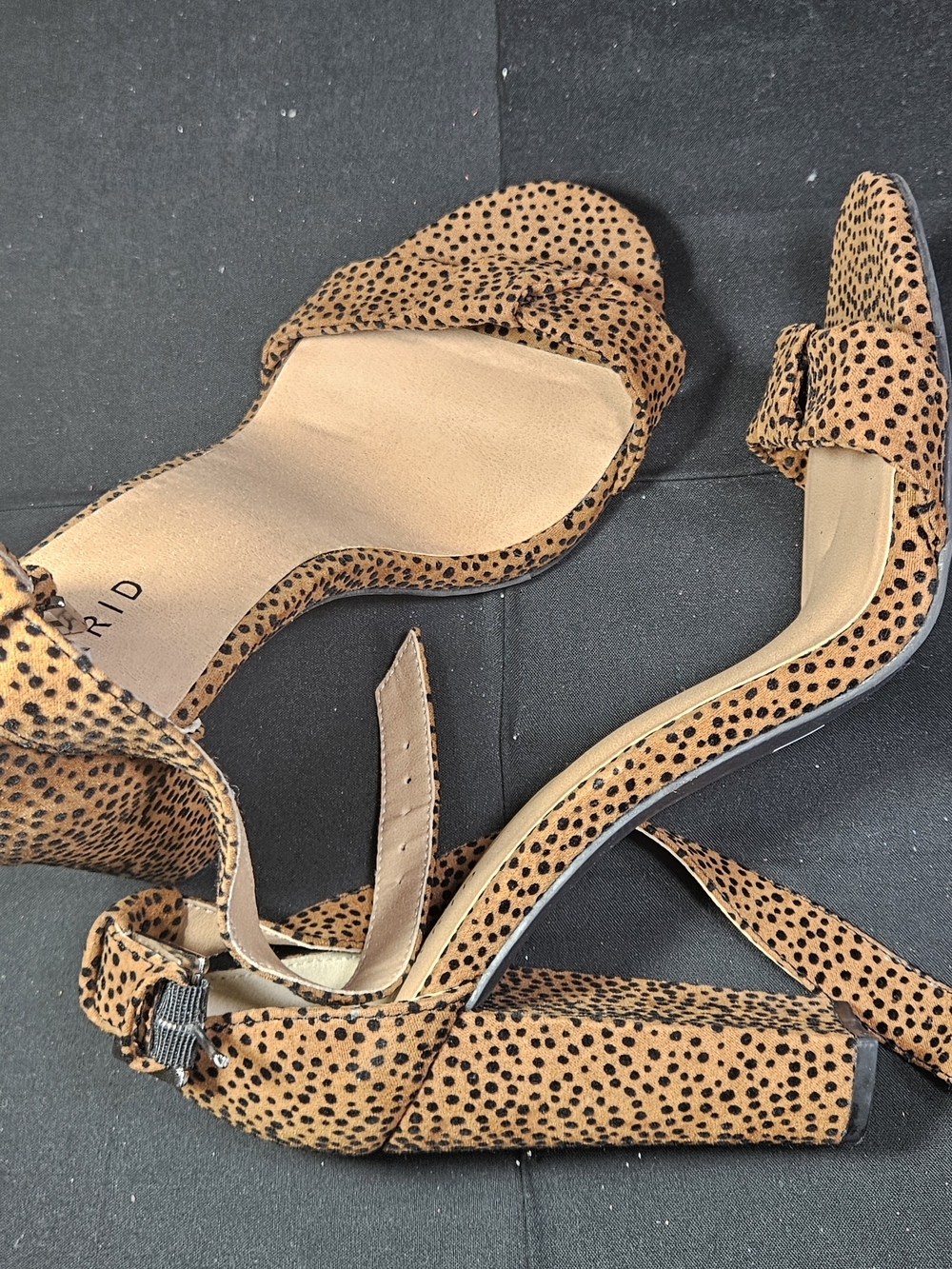 torrid Tan Leopard-Print Ankle Strap Block Heels
